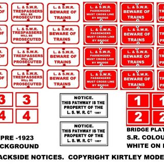LSWR Trackside Notices