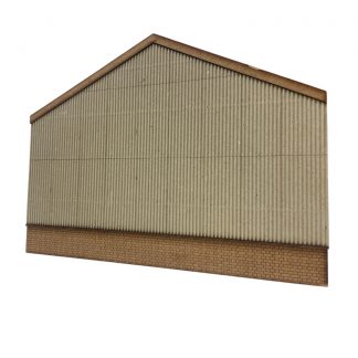 Modern Low Relief Warehouse. Low Wall.