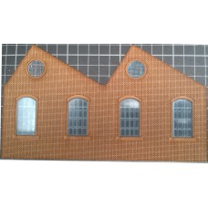 KS010102L OO Scale Single Height North Light Arch Window Ultra Low Relief - Left