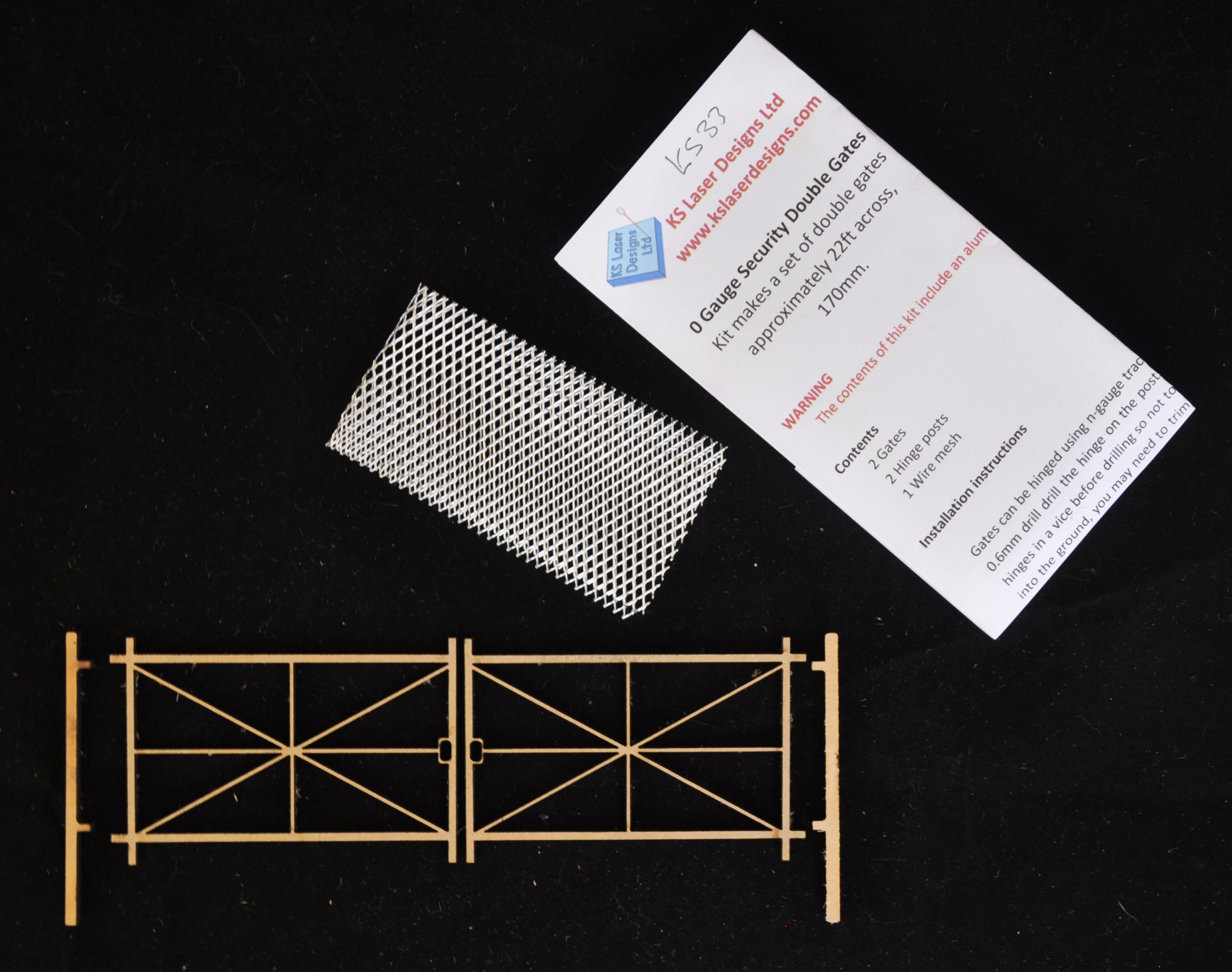 KS330103: O Scale Double Gates - Image 2