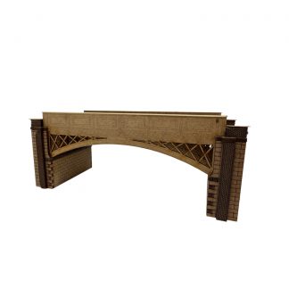 KS44-04-01: N Scale Iron Two Lane Railway Bridge
