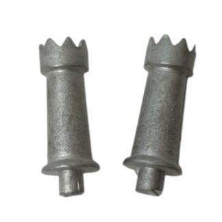 Large round chimney with serrated top